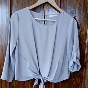 Active USA Tie Front Blouse SMALL